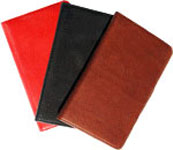 embossed, recycled journals, padfolios, journals